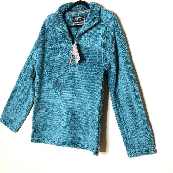 True Grit Luxe Fleece 1/4 Zip Pullover Sweater - Picture 5 of 13
